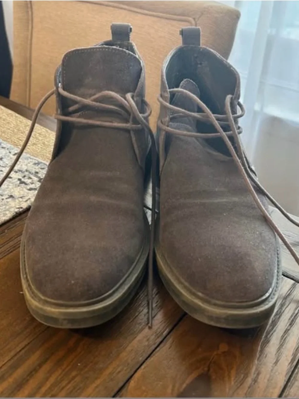 Calvin Klein Dark Brown Suede Chukka Boots